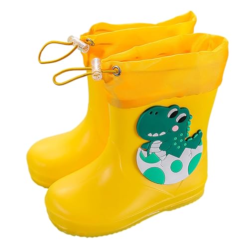 Viunychn Gummistiefel Kinder Baby-Gummistiefel für Jungen und Mädchen, leichte Kinder-Gummistiefel, Niedliches Dinosauriermuster Gummistiefel,tagesangebote Heute Blitz von Viunychn