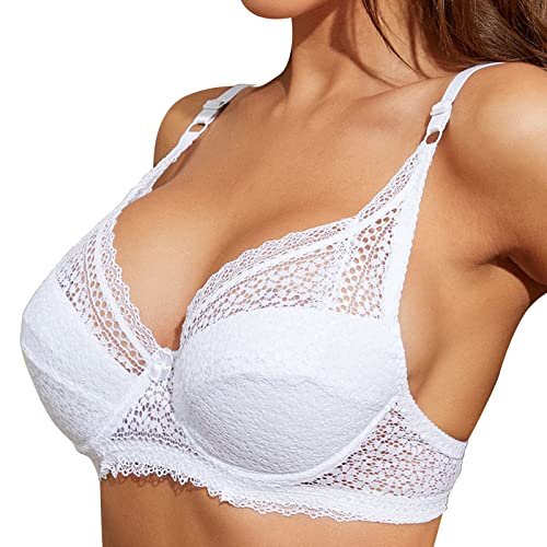 Viunychn Haltungskorrektur BH Klassischer Schlafen Bra Einfarbige Seamless Bustier Große Größen Fitness Bra Push Up Schlaf BH Haltungskorrektur Bra Outdoor Joggen Bralette von Viunychn