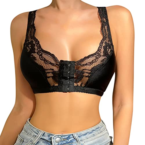 Viunychn Bustier Damen Gepolstert Klassischer BH Seamless Bralette Große Größen Haltungskorrektur BH Push Up Schlaf BH Cool Liftup Schlafen Bra Outdoor Joggen Seamless Bustier von Viunychn