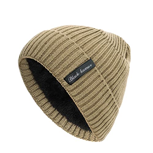 Viunychn Mützen Herren Personalisierte Mütze Elastisch Strickmütze Atmungsaktiv Wintermütze Mit Text Beanie Mütze Männer & Frauen Klassische Für Winter Wollmütze von Viunychn