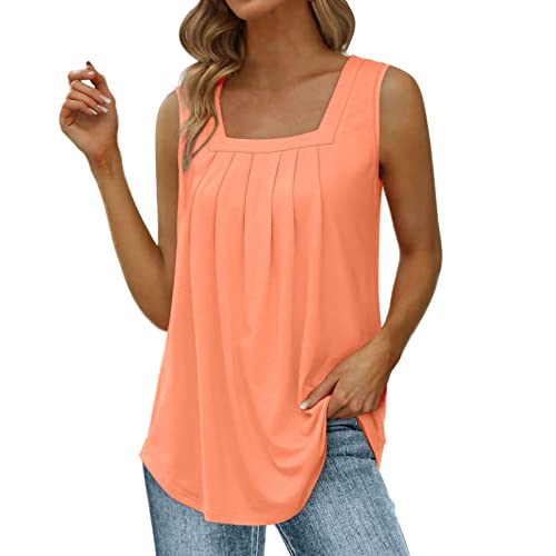 Viunychn Sommer Top Damen Sexy,Square Basic,Plissee,Einfaches,Loose,T-Shirts Tanktop Bluse T Shirt Oberteile T-Shirt Tee Tops Pullover Hemd Elegante Lose Casual Locker Teenager Mädchen Viunychn Sommer Top Damen Sexy,Square Basic,Plissee,Einfaches,Loose,T-Shirts Tanktop Bluse T Shirt Oberteile T-Shirt Tee Tops Pullover Hemd Elegante Lose Casual Locker Teenager Mädchen von Viunychn