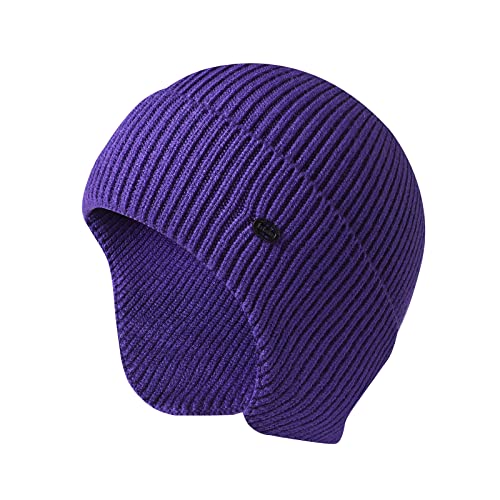 Viunychn Strickmützen Für Herren Personalisierte Beanie Elastisch Wollmütze Bequem Schädeldecke Dehnbare Beanie Mütze Leichte Weich Für Winter Strickmütze von Viunychn