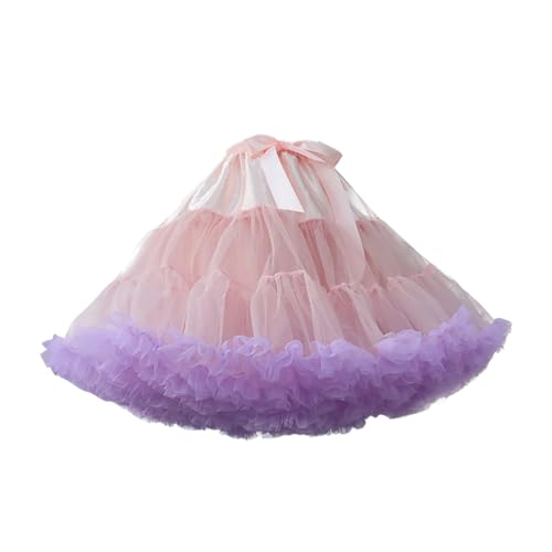 Viunychn Tanzen Partykleid Tütü Rockabilly Petticoat Unterrock Rockabilly Jahre Retro Tutu Crinolin Abendkleid Gelegenheit Zubehör 50er Rock Retro Ballet Tanzrock Kurz Ballett Tanzkleid Ballkleid von Viunychn