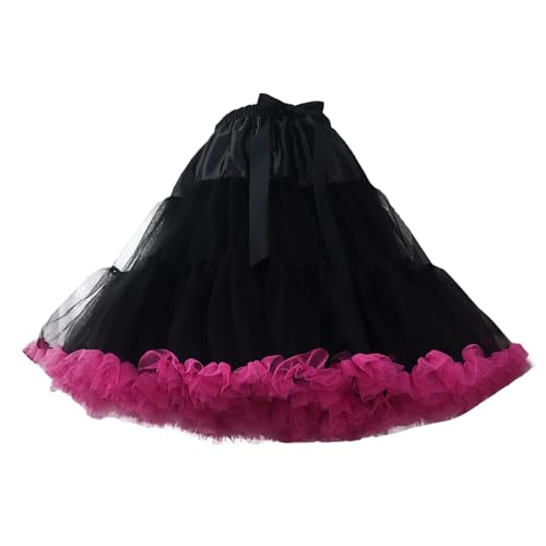 Viunychn Tanzen Partykleid Tütü Rockabilly Petticoat Unterrock Rockabilly Jahre Retro Tutu Crinolin Abendkleid Gelegenheit Zubehör 50er Rock Retro Ballet Tanzrock Kurz Ballett Tanzkleid Ballkleid von Viunychn