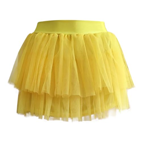 Viunychn Tutu Petticoat Tutu Klassisch Elastisch 3 Lagig Tüll Tüllrock Teen Dance Dress Ballettkleidung Rot 80er Rock Tütü Kurz von Viunychn