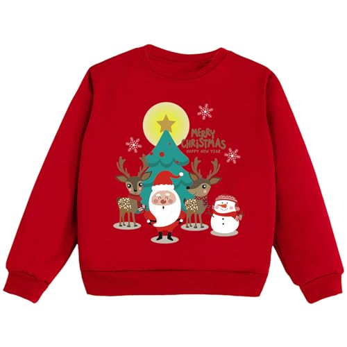 Viunychn Weihnachtspullover Strick Langarmshirts Warme Baumwolle Pullover Winter Oberbekleidung Sweatshirt von Viunychn