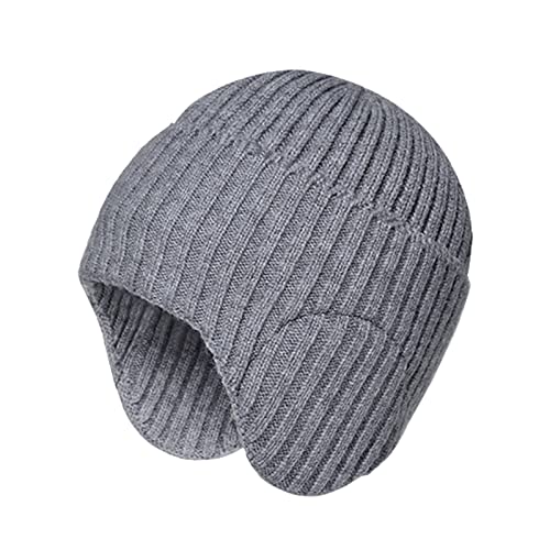 Viunychn Wollmütze Damen Klassische Hut Einfarbig Wollmütze Atmungsaktiv Wintermütze Mit Text Beanie Mütze Männer & Frauen Personalisierte Umkehrbare Strickmütze von Viunychn