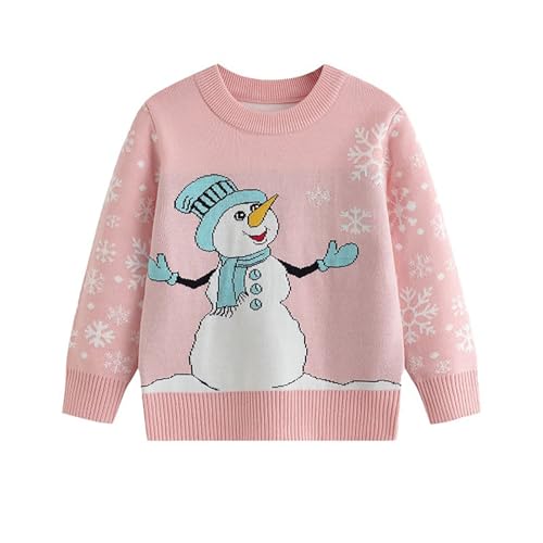 Weihnachtsoutfit Baby Strick Rentier Sweatshirts Weihnachtskleidung Warme Christmas Langarmshirt Weihnacht Pullover Kinder von Viunychn