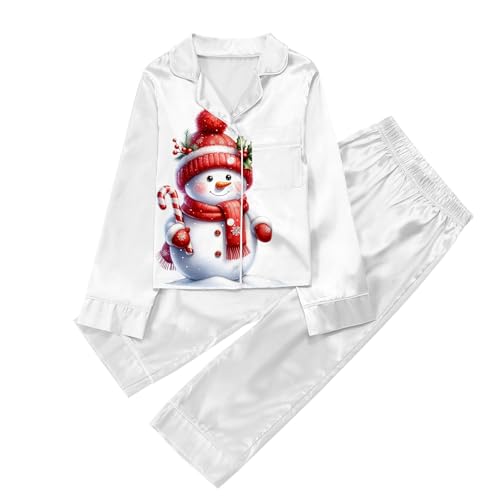 Weihnachtspyjama Kinder Schlafanzug Baumwolle Schlafanzüge Set Winter Weihnachten Nachtwäsche Größe Langarm Zweiteilig Pyjama Kinder von Viunychn