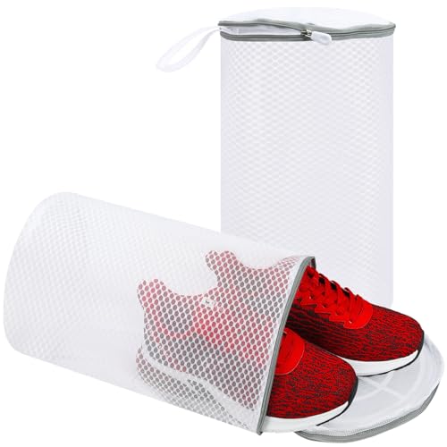 Vivifying Schuhwaschmaschinenbeutel, 2er-Pack Waben-Netz-Schuhwäschesack mit Reißverschluss für Turnschuhe, Laufschuhe, Socken, BHS, Feinwäsche und Spielzeug Vivifying Schuhwaschmaschinenbeutel, 2er-Pack Waben-Netz-Schuhwäschesack mit Reißverschluss für Turnschuhe, Laufschuhe, Socken, BHS, Feinwäsche und Spielzeug von Vivifying
