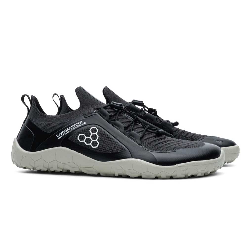 Vivobarefoot Primus Trail Knit Fg Barefoot Trail Running Shoes Grau EU 40 Mann von Vivobarefoot