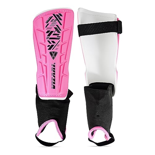 Vizari Malaga Schienbeinschoner Fußball - Leichte Schienbeinschoner Kinder Fussball Mit Hervorragender Knöchelunterstützung - Rutschfeste Verstellbare Straps Fußball Schienbeinschoner Herren, pink/schwarz Vizari Malaga Schienbeinschoner Fußball - Leichte Schienbeinschoner Kinder Fussball Mit Hervorragender Knöchelunterstützung - Rutschfeste Verstellbare Straps Fußball Schienbeinschoner Herren, pink/schwarz von Vizari