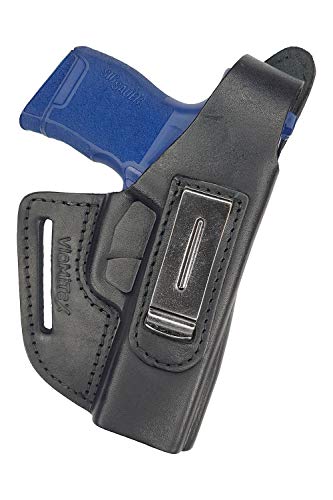 VlaMiTex IWB/OWB Leder Holster für Sig Sauer P365 und Sig Sauer P365XL (Sig Sauer P365XL - IWB 4-4) von VlaMiTex