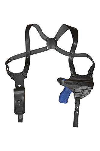 VlaMiTex S5 Schulterholster Leder Holster für SFP9 HK Heck und Koch VP9 (Schwarz) von VlaMiTex