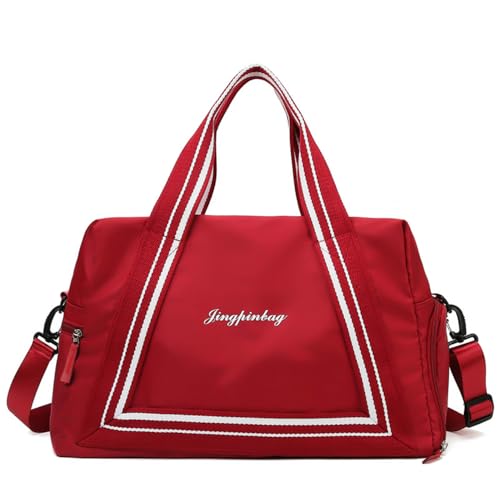 Vllcsla Sporttasche Damen Sport Reisetasche 23x46x28 cm, Große Übernachtungs Sportbeutel Schwimmtasche mit Schuhfach und Nasstasche zum Schwimmen, Reisen und Krankenhaus von Vllcsla