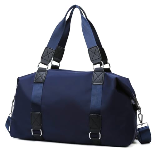 Vllcsla Sporttasche Kleine Damen 26,5L, Dunkelblau, Reisetasche Damen Wochenende mit Nasstasche, Damen Sport Gym Reisetasche, Damen Leichte Weekender Tasche Krankenhaustasche, 49x18x30 cm von Vllcsla