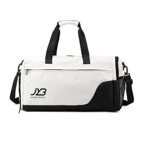 Vllcsla Sporttasche Reisetasche für Damen mit Schuhfach, Nasstasche, 36L, Sporttasche Damen Fitnessstudio Fitness Tasche, Wochenende Reisetasche Damen, Leicht Schwimmtasche für Damen, Weiß Vllcsla Sporttasche Reisetasche für Damen mit Schuhfach, Nasstasche, 36L, Sporttasche Damen Fitnessstudio Fitness Tasche, Wochenende Reisetasche Damen, Leicht Schwimmtasche für Damen, Weiß von Vllcsla