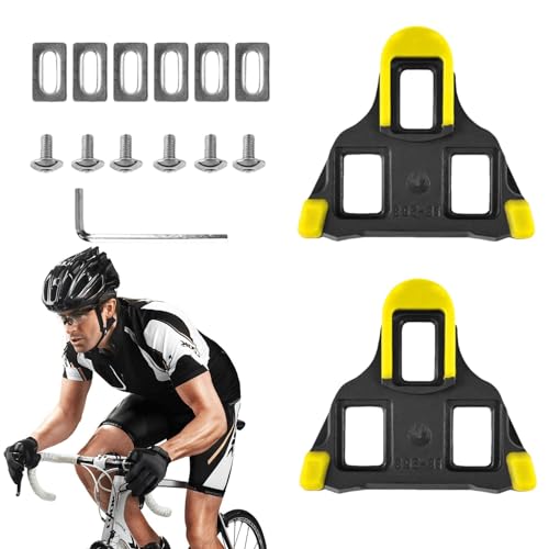 Vllold Fahrradpedale Cleat | Fahrradschuhe Cleat | Radklampe | Reitklampe Rennrad Cleat, 6 Grad Schwimmsystem, Fahrradzubehör für Stabilität und Kraftübertragung von Vllold