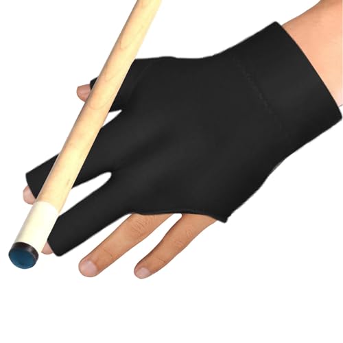 Vllold Professionelle Poolhandschuhe für Billard, Drei-Finger-Handschuhe, Billard-Trainingshandschuhe, 3-Finger-Billardhandschuhe, Pool-Queue-Handschuhe, Pool-Drei-Finger-Handschuhe, Pool-Handschuhe von Vllold