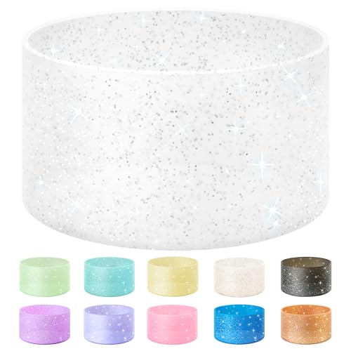 Vmini Schützender Glitzer-Silikonstiefel, kompatibel mit Stanley Tumbler 590-1134 ml & Hydro Flask Wasserflasche 340-680 ml und mehr Flaschen/Trinkgläsern mit 7,1–7,5 cm Unterseite, glitzernde Vmini Schützender Glitzer-Silikonstiefel, kompatibel mit Stanley Tumbler 590-1134 ml & Hydro Flask Wasserflasche 340-680 ml und mehr Flaschen/Trinkgläsern mit 7,1–7,5 cm Unterseite, glitzernde von Vmini