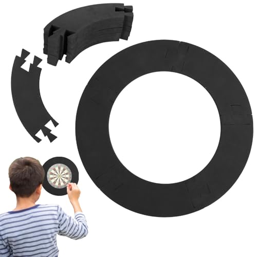 Vmxlso Dartscheibe Schutzring, Dart Surround, Dart Schutzring Wandschutz, Lightweight Eva für Unterwegs, Dartboard Surround, Dartscheibe Surround Gesamt Ø 72 cm für Gängige Dartscheiben von Vmxlso