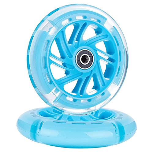 Vocdikficy 1 Paar 120Mm Kinderroller LED-Lichter Blinkräder mit Lagern Vorne/Hinten LED Blinker RollerräDer,Blau Vocdikficy 1 Paar 120Mm Kinderroller LED-Lichter Blinkräder mit Lagern Vorne/Hinten LED Blinker RollerräDer,Blau von Vocdikficy