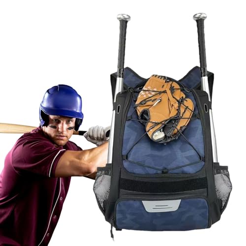 Voihamy Baseballtasche für Erwachsene, Baseballschlägertasche | Jugend-Baseball-Rucksack, Baseball-Ausrüstungstasche - Leichte Softball-Tasche, Baseball-Zubehör für Softball- und T-Ball-Ausrüstung von Voihamy