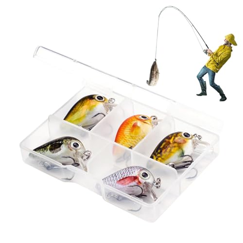 Voihamy Harte Köder für Barsche,Angel-Hartköder-Set | Angelköder Harte Köder Swimbaits, Harte Fischköder Swimbait Wobbler Harte Köder künstliche Köder von Voihamy