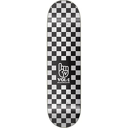 Vol.1 Unisex – Erwachsene Checker Skateboard Deck, Schwarz, 7.75" Vol.1 Unisex – Erwachsene Checker Skateboard Deck, Schwarz, 7.75" von Vol.1