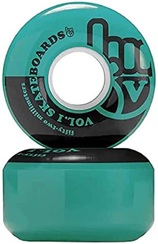 Vol.1 Unisex – Erwachsene No.1 Skateboard Rollen, Petrol, 51mm von Vol.1