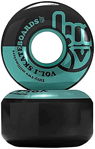 Vol.1 Unisex – Erwachsene No.1 Skateboard Rollen, Schwarz, 52mm Vol.1 Unisex – Erwachsene No.1 Skateboard Rollen, Schwarz, 52mm von Vol.1