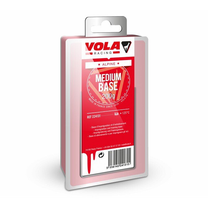 Vola 224131 Long Distance Cross-country Bases Medium Wax Rot 200 g von Vola