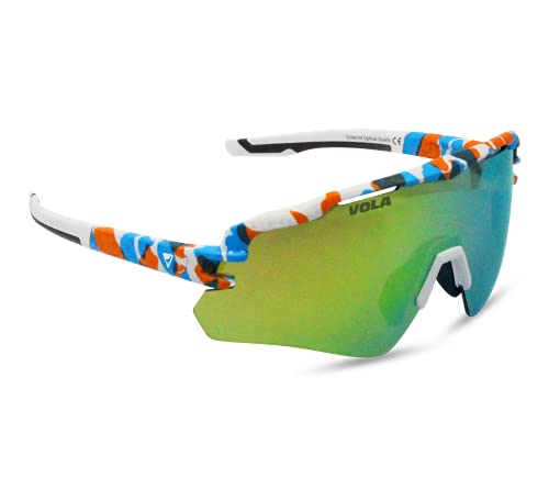 Vola Lunette Savage Color Brille, Weiß/Orange/Blau, one Size Vola Lunette Savage Color Brille, Weiß/Orange/Blau, one Size von Vola