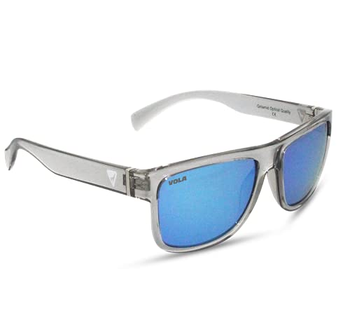 Vola Art: Uni Square Lagoon Lünette Brille, Grau transparent, one Size Vola Art: Uni Square Lagoon Lünette Brille, Grau transparent, one Size von Vola