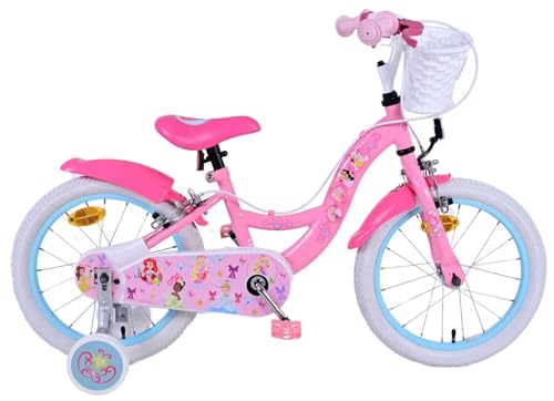 Disney Princess 16 Zoll Kinderfahrrad Pink - Sicherheit, Komfort und Spaß in einem! von Volare