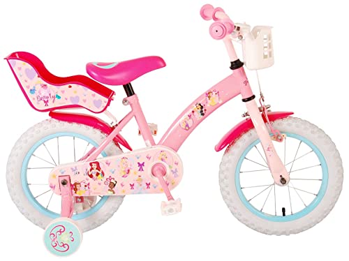 Disney Princess Kinderfahrrad - Mädchen - 14 Zoll - Pink von Volare