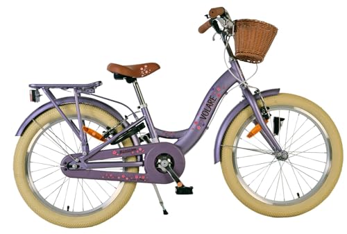 Volare Blossom Kinderfahrrad - Mädchen - 20 Zoll - Lila - Zwei Handbremsen Volare Blossom Kinderfahrrad - Mädchen - 20 Zoll - Lila - Zwei Handbremsen von Volare