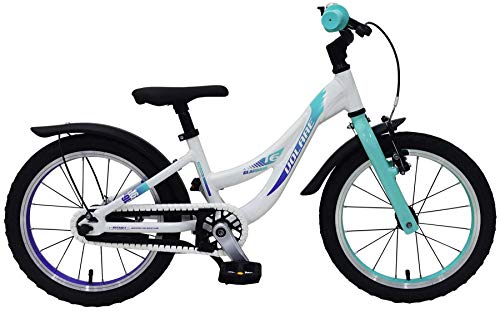 Volare Glamour Kinderfahrrad - Mädchen - 16 Zoll - Perlmutt Mintgrün - Prime Collection von Volare