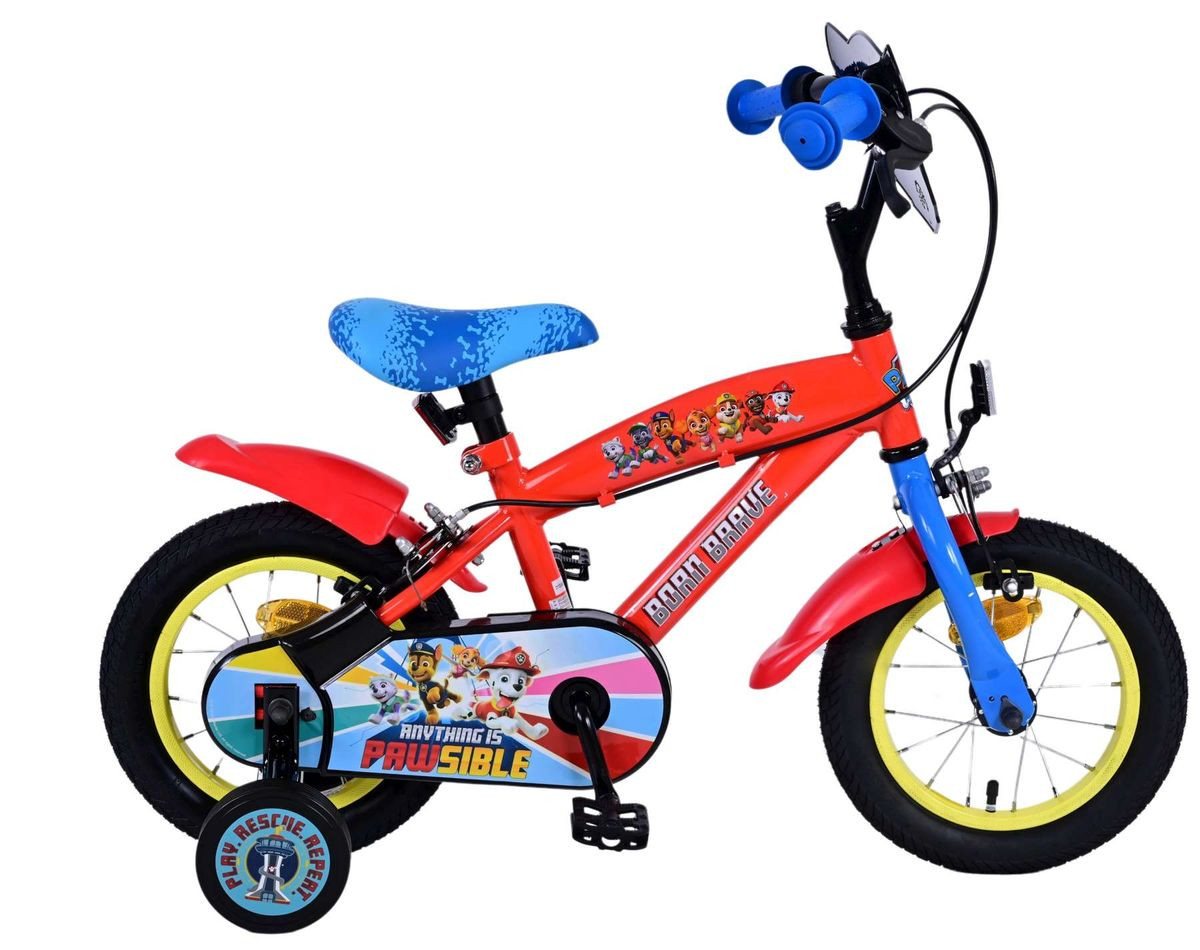Volare Kinderfahrrad 12 Zoll Kinder Jungen Fahrrad Rad Bike Kinderrad Paw Patrol Rot 21122, 1 Gang, Stützräder Volare Kinderfahrrad 12 Zoll Kinder Jungen Fahrrad Rad Bike Kinderrad Paw Patrol Rot 21122, 1 Gang, Stützräder von Volare