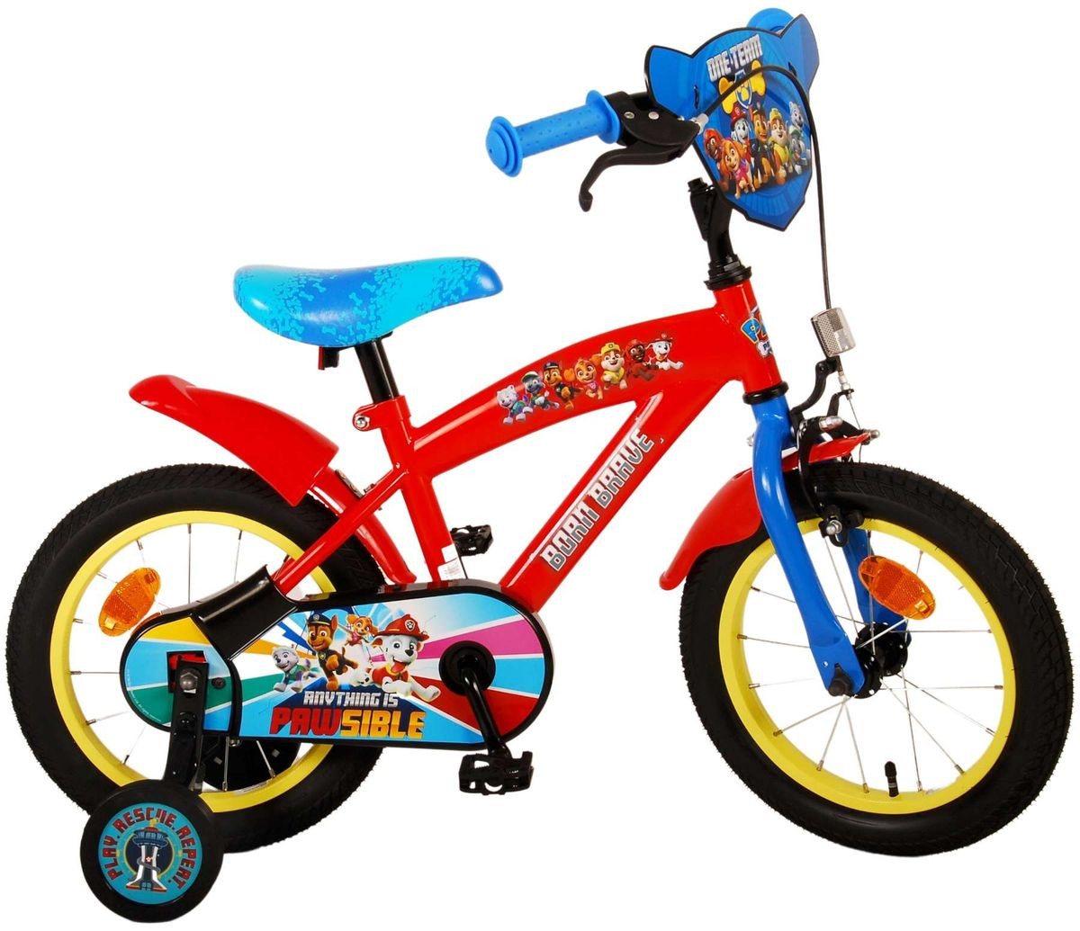 Volare Kinderfahrrad 14 Zoll Kinder Jungen Fahrrad Rad Bike Kinderrad Paw Patrol Rot 21508, 1 Gang, Rücktrittbremse,Kettenschutz,Schutzbleche,Stützräder Volare Kinderfahrrad 14 Zoll Kinder Jungen Fahrrad Rad Bike Kinderrad Paw Patrol Rot 21508, 1 Gang, Rücktrittbremse,Kettenschutz,Schutzbleche,Stützräder von Volare