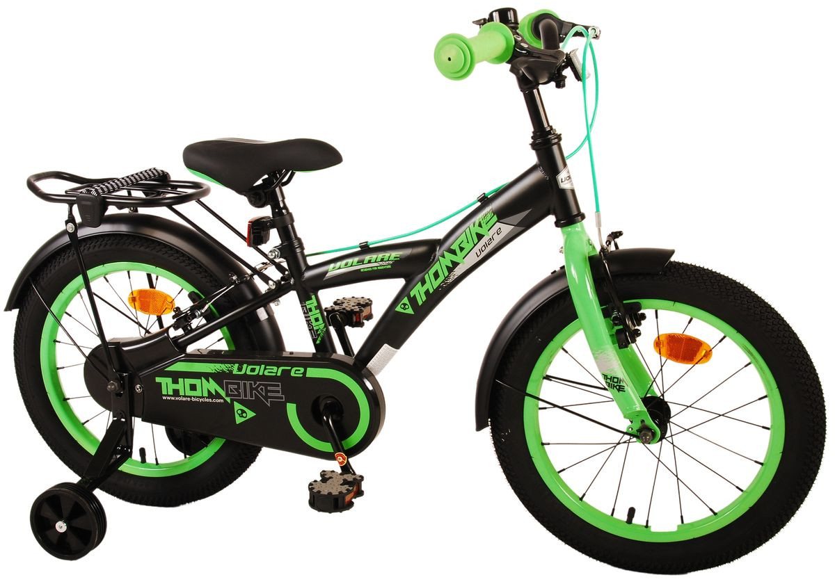 Volare Kinderfahrrad 16 ZOLL Kinder Jungen Fahrrad Kinderfahrrad Bike Rad TB Grün 21545, Gepäckträger, Stützräder Volare Kinderfahrrad 16 ZOLL Kinder Jungen Fahrrad Kinderfahrrad Bike Rad TB Grün 21545, Gepäckträger, Stützräder von Volare