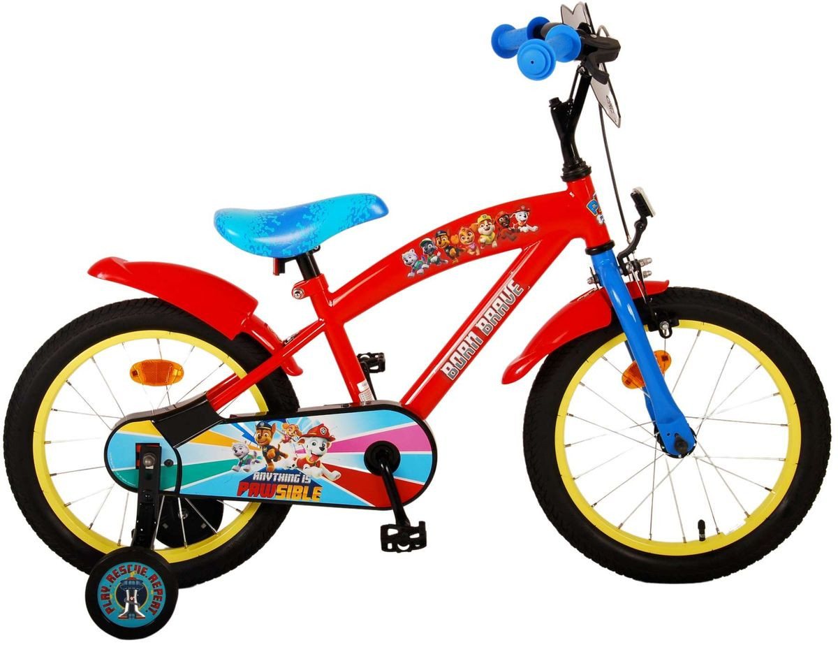 Volare Kinderfahrrad 16 Zoll Kinder Jungen Fahrrad Rad Bike Kinderrad Paw Patrol Rot 21707, 1 Gang, Stützräder, Kettenschutz, Schutzbleche, Rücktrittbremse Volare Kinderfahrrad 16 Zoll Kinder Jungen Fahrrad Rad Bike Kinderrad Paw Patrol Rot 21707, 1 Gang, Stützräder, Kettenschutz, Schutzbleche, Rücktrittbremse von Volare