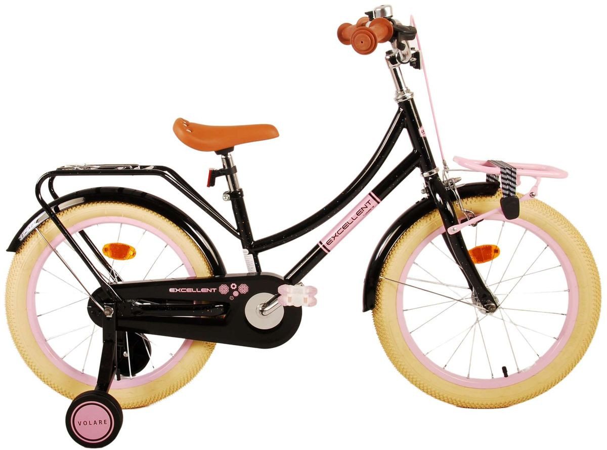 Volare Kinderfahrrad 18 Zoll Kinder Mädchen Hollandfahrrad Holland Fahrrad Rad Bike 21776, 1 Gang, Rücktrittbremse, Gepäckträger, Stützräder, Frontträger, Seitenständer Volare Kinderfahrrad 18 Zoll Kinder Mädchen Hollandfahrrad Holland Fahrrad Rad Bike 21776, 1 Gang, Rücktrittbremse, Gepäckträger, Stützräder, Frontträger, Seitenständer von Volare