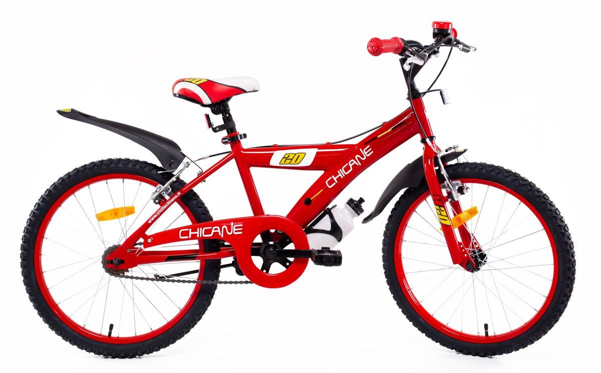 T&Y Trade Kinderfahrrad 20 Zoll Kinder Jungen Fahrrad Jungenfahrrad Kinderfahrrad Chicane Rot, 1 Gang, Seitenständer, Schutzbleche, Trinkflasche, Klingel von T&Y Trade