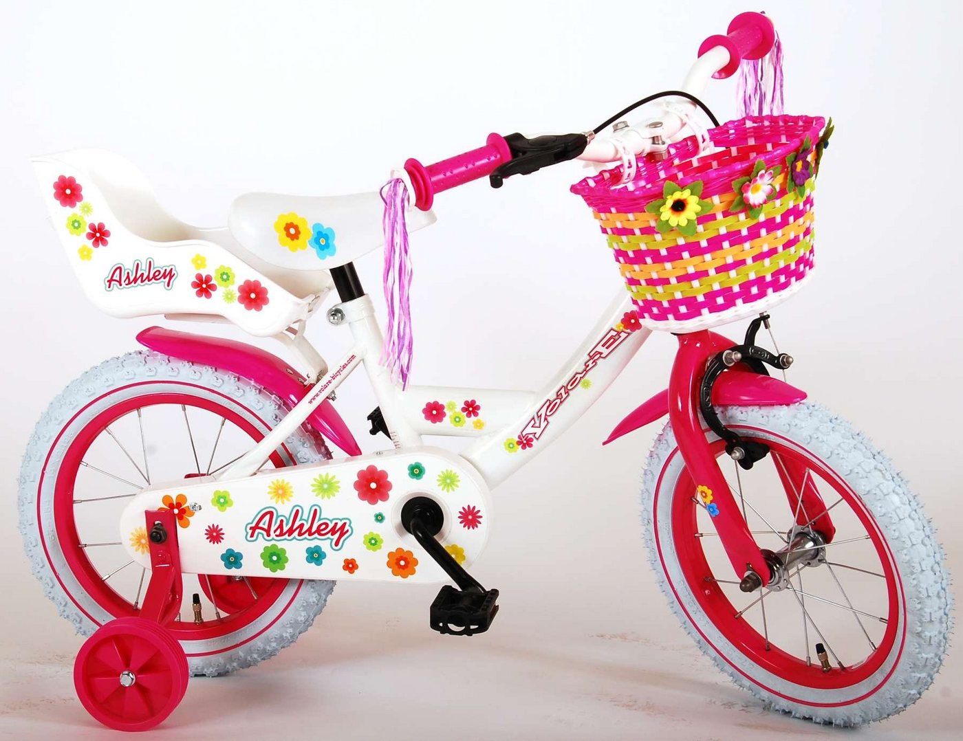 Volare Kinderfahrrad Ashley für Mädchen - 95% zusammengebaut - bis 60kg - Rücktrittbremse, Rücktrittbremse, einstellbare Lenkerhöhe, Luftbereifung Volare Kinderfahrrad Ashley für Mädchen - 95% zusammengebaut - bis 60kg - Rücktrittbremse, Rücktrittbremse, einstellbare Lenkerhöhe, Luftbereifung von Volare