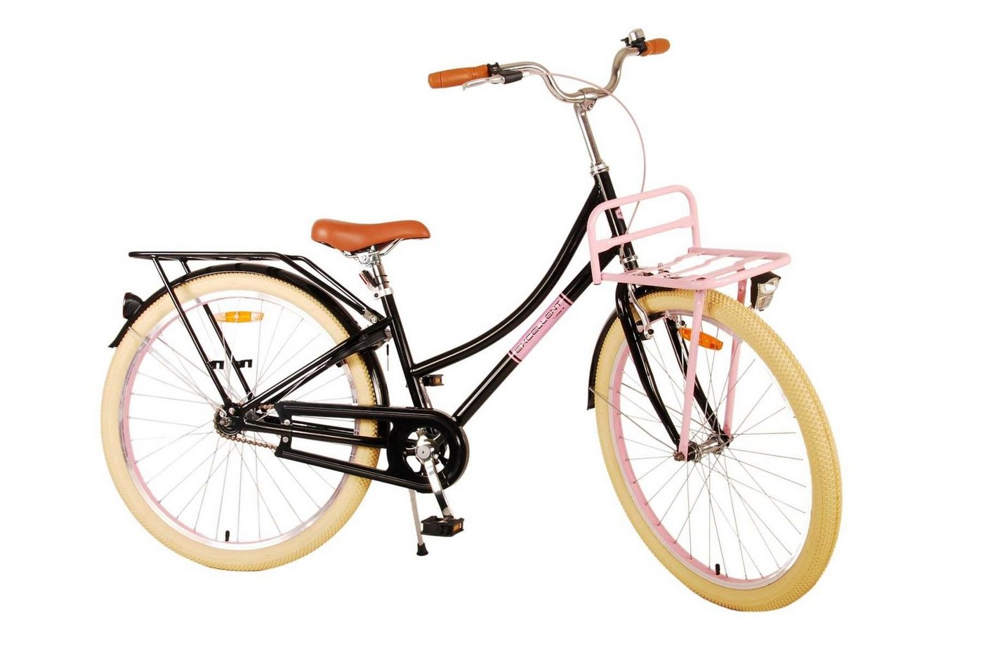 Volare Kinderfahrrad Excellent - Mädchen - 20, 24 oder 26 Zoll-bis 115kg - Rücktrittbremse, bis 60 kg, 85% zusammengebaut, 6 - 12 Jahre, Luftbereifung von Volare