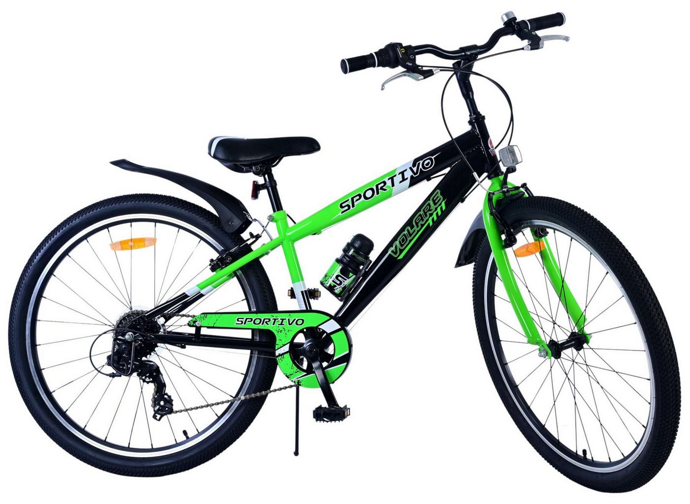 Volare Kinderfahrrad Kinderfahrrad Sportivo Fahrrad für Jungen 26 Zoll Kinderrad in Grün von Volare