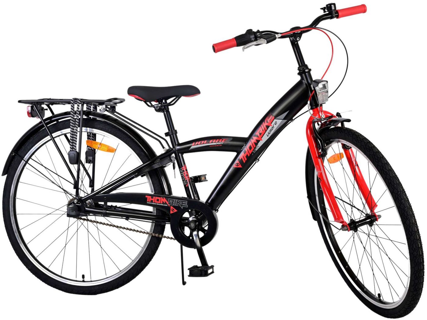 Volare Kinderfahrrad Kinderfahrrad Thombike für Jungen 26 Zoll Kinderrad in Schwarz Rot Volare Kinderfahrrad Kinderfahrrad Thombike für Jungen 26 Zoll Kinderrad in Schwarz Rot von Volare