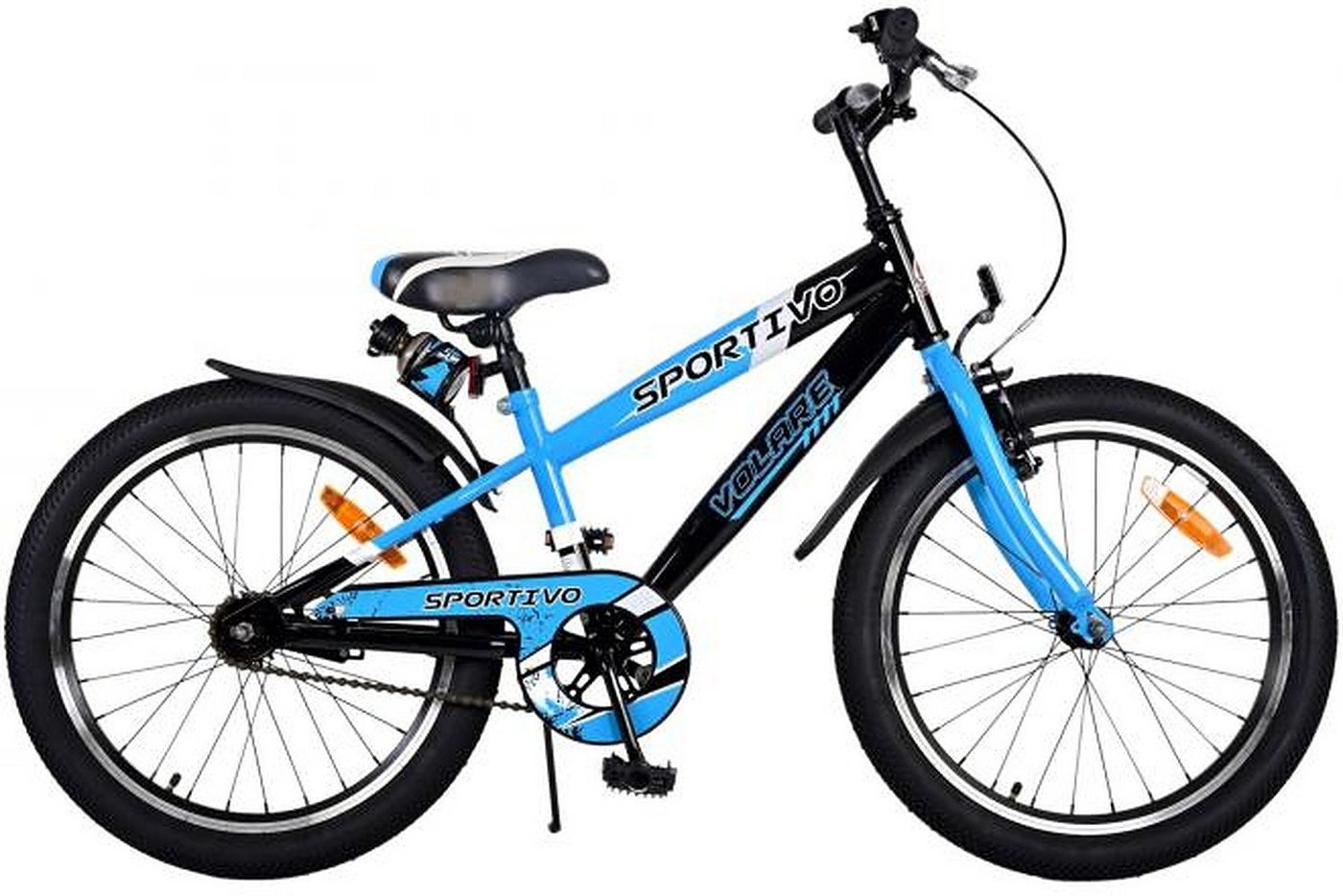 Volare Kinderfahrrad Sportivo - Jungen - 20 Zoll - blau oder grün - bis 115 kg, 85 % vormontiert, 6 - 8 Jahre, Luftbereifung, Fahrradständer Volare Kinderfahrrad Sportivo - Jungen - 20 Zoll - blau oder grün - bis 115 kg, 85 % vormontiert, 6 - 8 Jahre, Luftbereifung, Fahrradständer von Volare