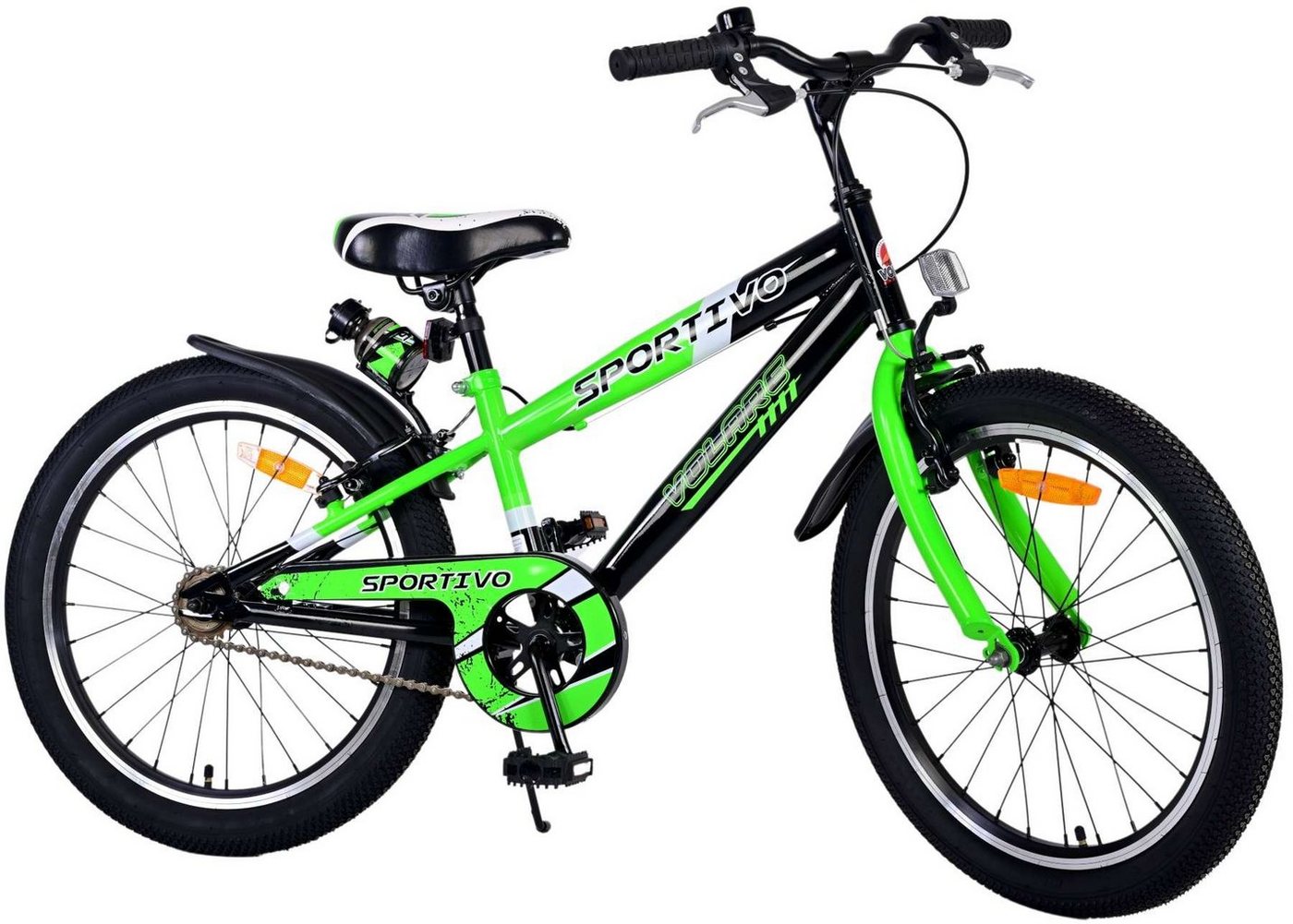 Volare Kinderfahrrad Sportivo - Jungen - 20 Zoll - blau oder grün - bis 115 kg, 85 % vormontiert, 6 - 8 Jahre, Luftbereifung, Fahrradständer Volare Kinderfahrrad Sportivo - Jungen - 20 Zoll - blau oder grün - bis 115 kg, 85 % vormontiert, 6 - 8 Jahre, Luftbereifung, Fahrradständer von Volare